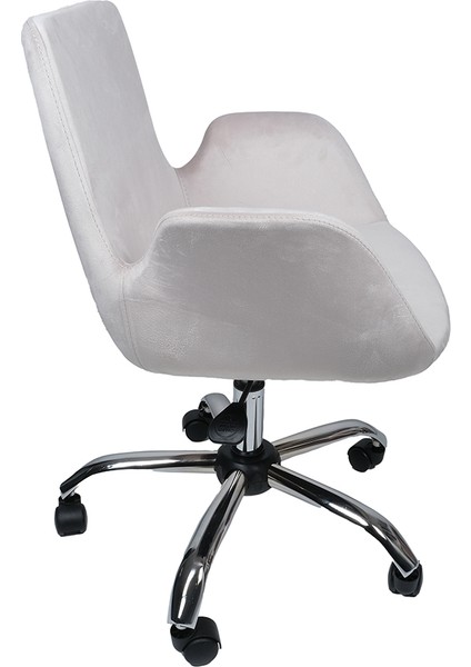 Krom Metal Ayaklı | Ofis, Çocuk Odası Çalışma Sandalyesi (Ayarlanabilir) Baby Face Maki Kollu modelleri