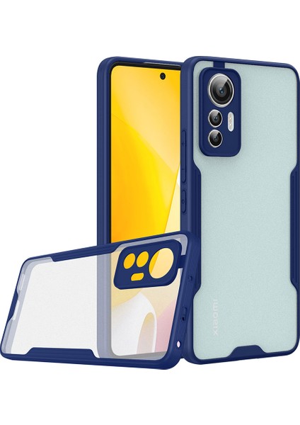 Xiaomi Xiaomi 12 Lite Kılıf Ecrz Parfe Kapak-Lacivert