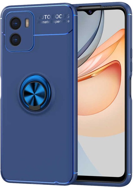 Vivo Y15S Kılıf Ecrz Ravel Silikon Kapak-Mavi