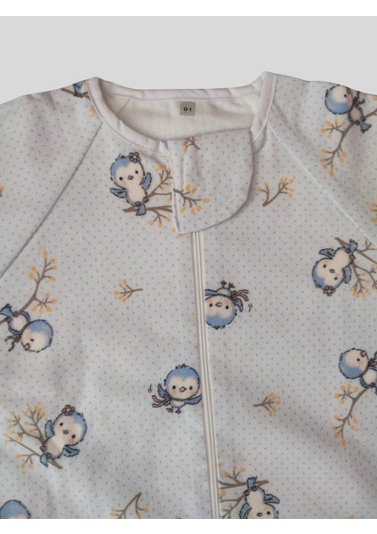 Pamuk Pazen Uzun Kollu Bebek Uyku Tulumu %100 Pamuk Çift Kat Pazen Kumaş 1tog fırsatları