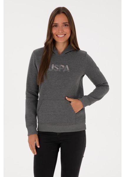 Kadın Antrasit Melanj Sweatshirt 50307711-VR081