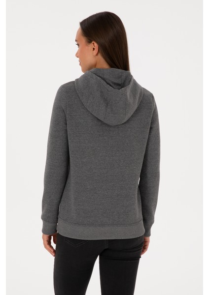 Kadın Antrasit Melanj Sweatshirt 50307711-VR081 indirimleri