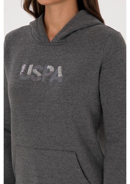 Kadın Antrasit Melanj Sweatshirt 50307711-VR081