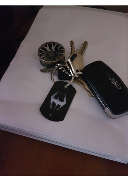 Skyrim Köpek Künyesi - Anahtarlık T2777708 3D