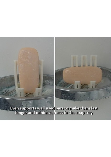 Sabun Tasarrufu - Sabunu Daha Kuru Tutarak Daha Uzun Süre Dayanmasını ve Dağınıklığı En Aza Indirmesini Sağlayan Sabun Tepsileri Için Ek Parça T724471 3D fırsatları