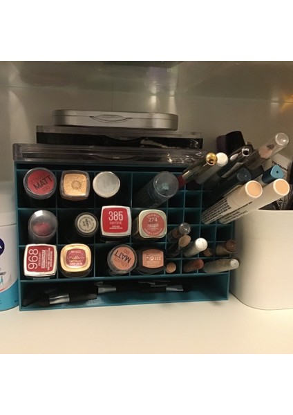 Büyük Ruj ve Eyeliner Tutucusu/makyaj Organizatörü T2804034 3D indirimleri