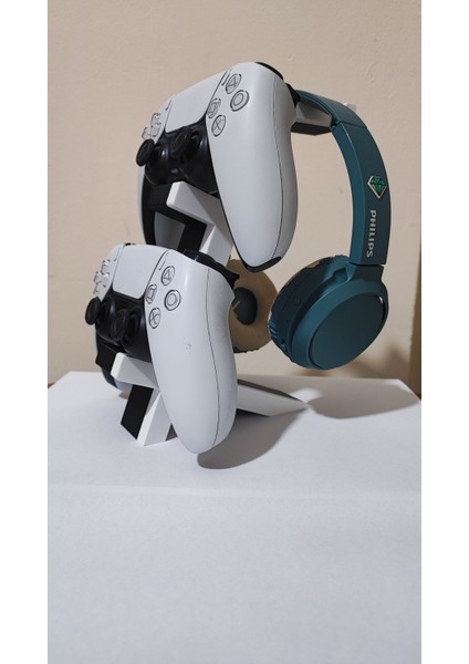 Gamepad ve Kulaklık Standı | Ps5 Ps4 Xbox Pc Uyumlu | 3D Baskı Masaüstü Düzenleyici Tutucu modelleri