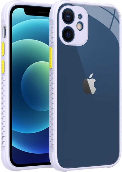 iPhone 12 Mini Kılıf ​​ecrz Kaff Kapak-Mor