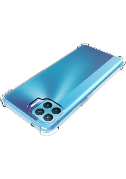 Oppo Reno 4 Lite Kılıf Ecrz Nitro Anti Shock Silikon-Renksiz