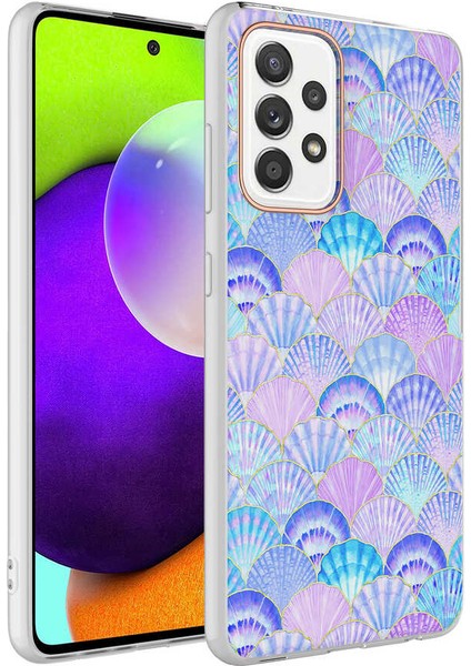 Galaxy A72 Kılıf Ecrz Bella Kapak-Lila