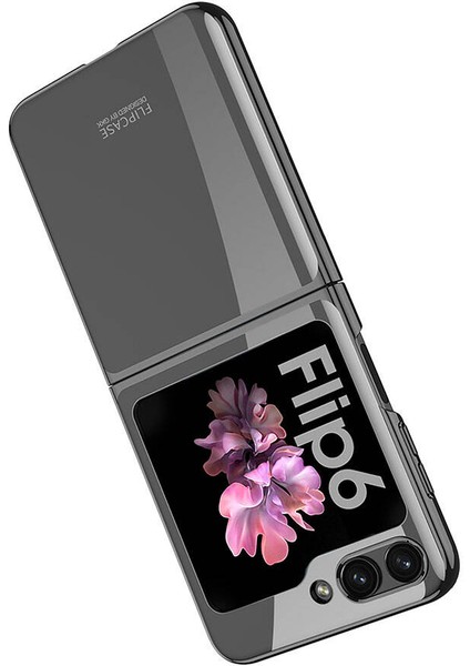 Galaxy Z Flip 6 Kılıf Ecrz Full Camlı Kıpta Kapak-Şeffaf fırsatları
