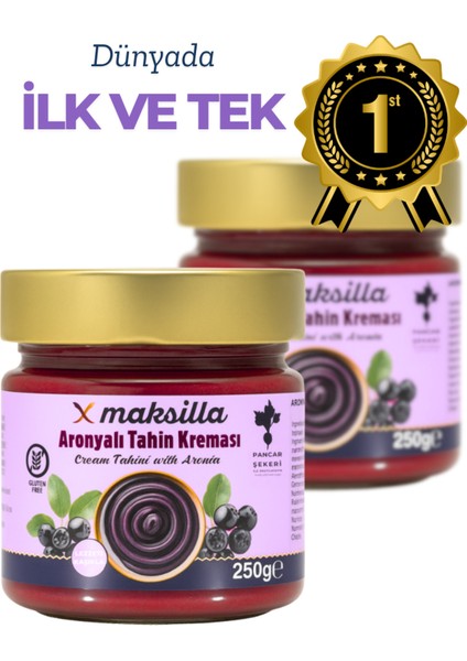 Aronyalı Tahin Kreması Gurme 2’li Paket (250 G x 2) - Antioksidan & Protein Kaynağı