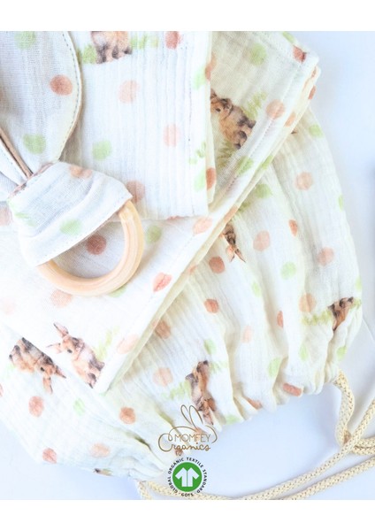 Yeni Doğan Bebek Hediye Seti – Tulidots Desenli Organik Müslin | fırsatları