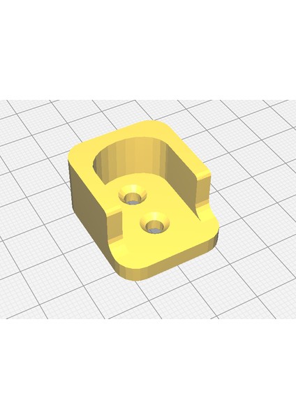 Dolap Için Çubuk Tutucu (Plastik Aparattır!!!) 3D