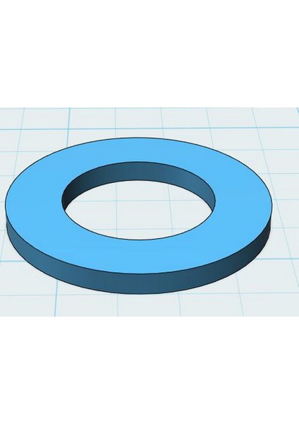 608 Rulman Için Flanşlı Kasnak (Plastik Aparattır!!!) 3D