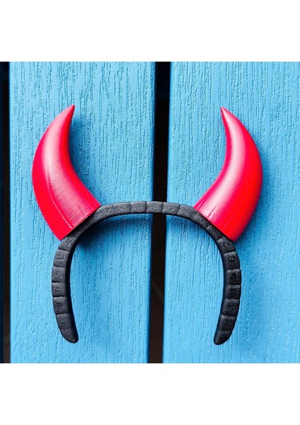 Sadece Taç Kırmızı Şeytan Boynuzlu Taç modelleri