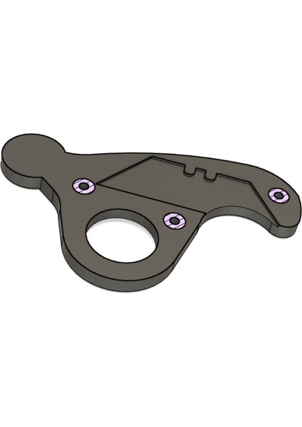 Örgü Almak Için Bir Bıçak. (Plastik Aparattır!!!) 3D