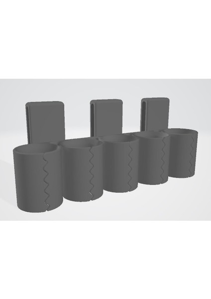 Kemer Üzerinde 5 Tur 12 Kalibrelik Partoral (Plastik Aparattır!!!) 3D