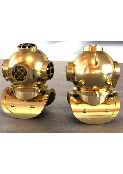 Üç Cıvatalı Kask (Dalış Kaskı) (Plastik Aparattır!!!) 3D fiyatları