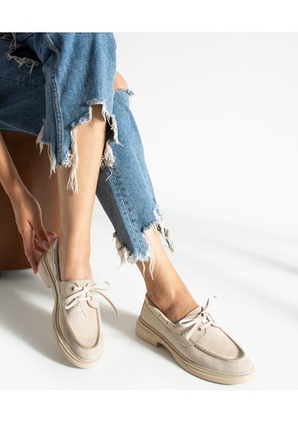 Camelia Kadın Günlük Loafer Bej Süet fiyatları