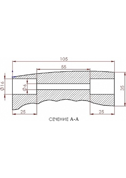 Bıçak Sapı 150 mm (Plastik Aparattır!!!) 3D