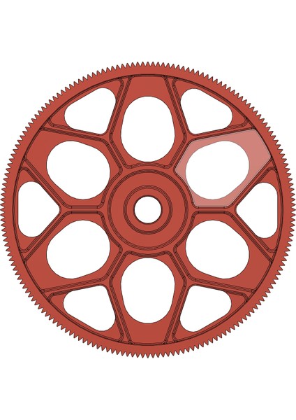 Kuyruk Kontrollü Helikopterin Kuyruğunun Ana Dişlisi (180 Diş) T-Rex 600N (Plastik Aparattır!!!) 3D fiyatları