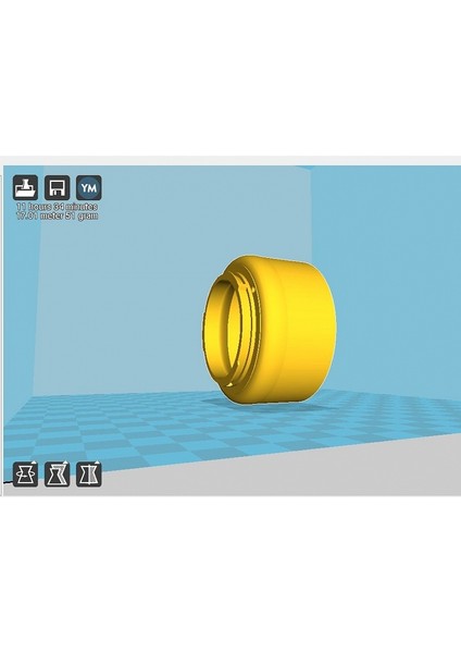 Adaptör Pentacon Six (B Montajı) Ila Ef-S (Eos) (Plastik Aparattır!!!) 3D