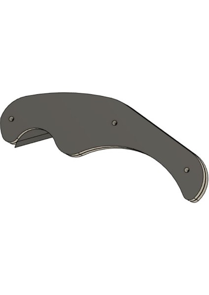 Örgü Almak Için Bir Bıçak. (Plastik Aparattır!!!) 3D