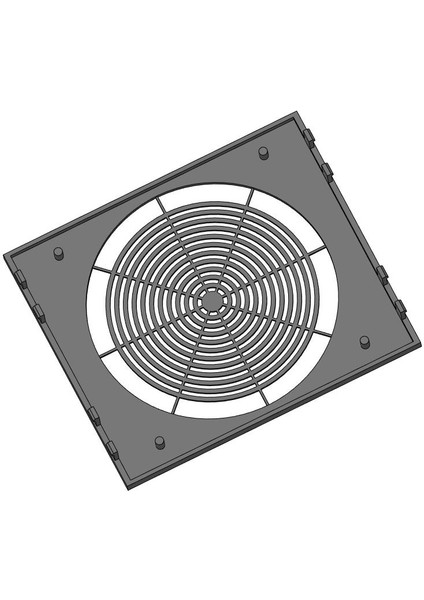 Soğutucu 120MM Altındaki 3 Bölüm Için Pc Muhafazasındaki Fiş (Plastik Aparattır!!!) 3D