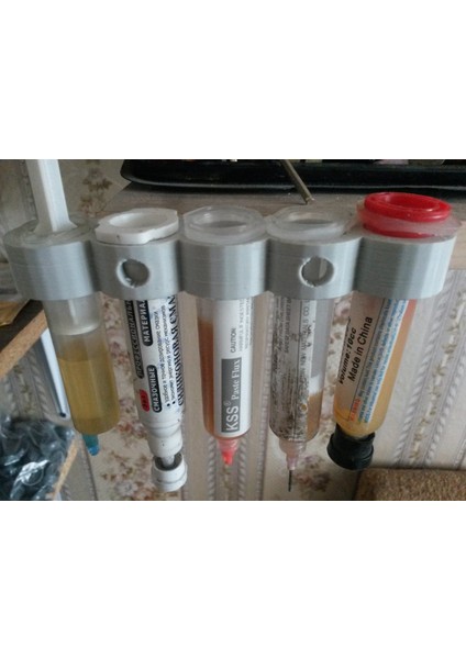 Şırınga/akı Tutucu (Plastik Aparattır!!!) 3D