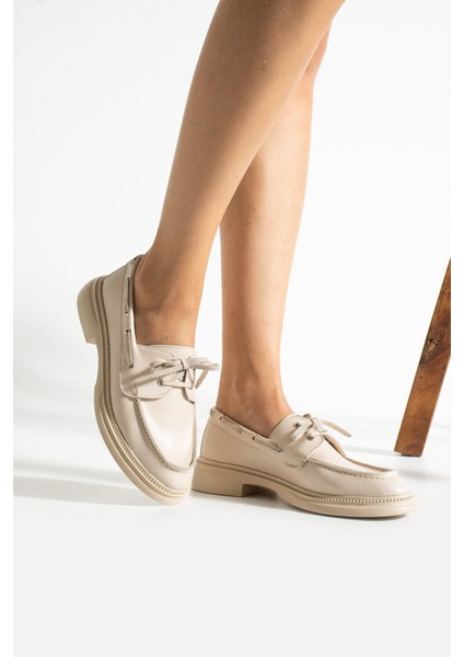 Camelia Kadın Günlük Loafer Bej Cilt fırsatları