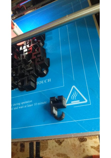 Alüminyum Korniş Için Örgü ile Perdeler Için Kancalar (Plastik Aparattır!!!) 3D