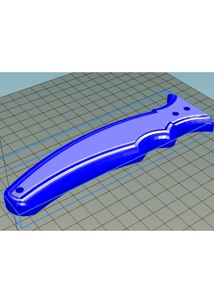 Iyi Ergonomiye Sahip Bıçak Sapı (Plastik Aparattır!!!) 3D