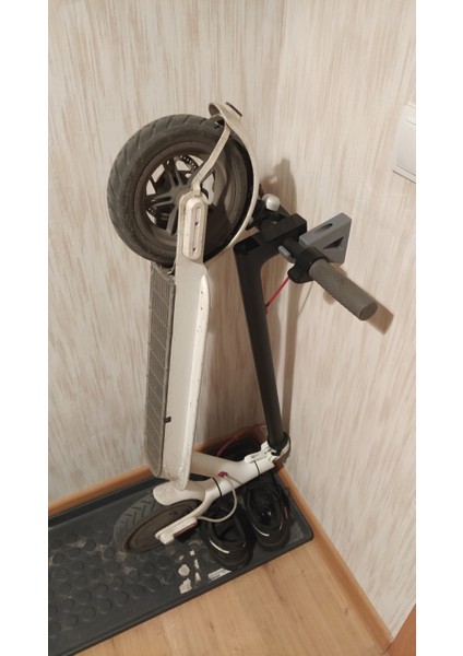 Elektrikli Scooter Için Duvar Kancası Xiaomi M365 / Ninebot / Kugo (Plastik Aparattır!!!) 3D