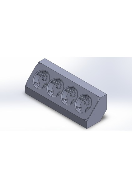 Açısal Soket Bloğu (Plastik Aparattır!!!) 3D