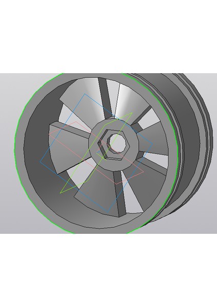 Çocuklar Için Elektrikli Otomobil R100 Için Tekerlek (Plastik Aparattır!!!) 3D