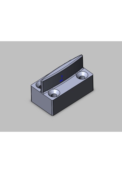 Sürgülü Kapılar Için Alt Kılavuz (Plastik Aparattır!!!) 3D