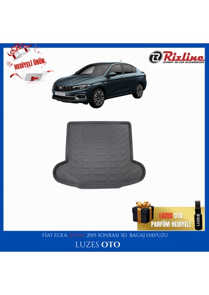 Fiat Egea Sedan 3D Bagaj Havuzu 2018 Model Uyumlu