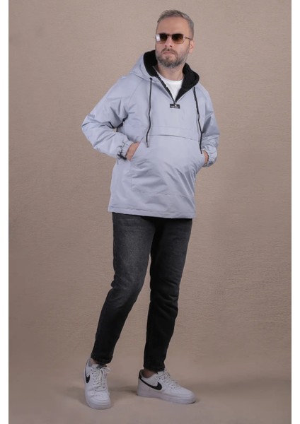 Kanguru Cepli Kürklü Erkek Yağmurluk Mont fırsatları