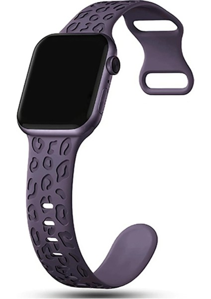 Apple Watch 10 42MM – 6 7 8 9 10 Se Uyumlu 38-40-41MM Leopar Desenli 2'li Silikon Kordon Seti fiyatları