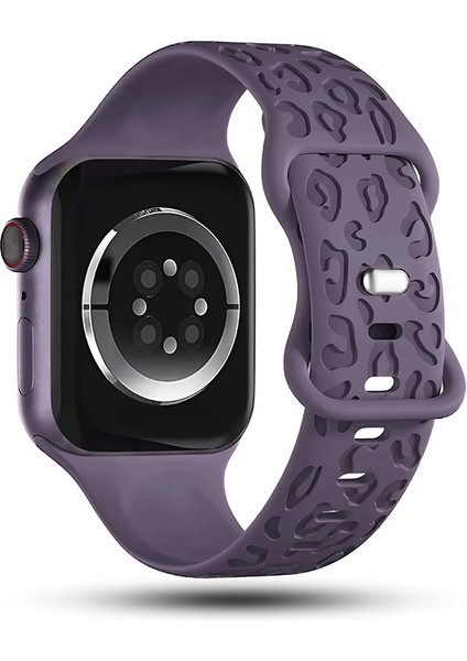 Apple Watch 10 42MM – 6 7 8 9 10 Se Uyumlu 38-40-41MM Leopar Desenli 2'li Silikon Kordon Seti fırsatları