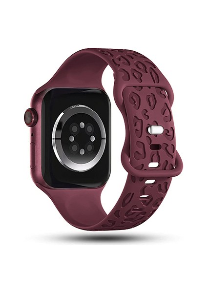 Apple Watch 10 42MM – 6 7 8 9 10 Se Uyumlu 38-40-41MM Leopar Desenli 2'li Silikon Kordon Seti indirimleri
