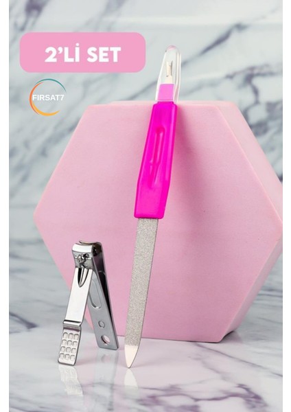 2'li Set Tırnak Makas+Et Iticili Törpü Çok Renkli fiyatları