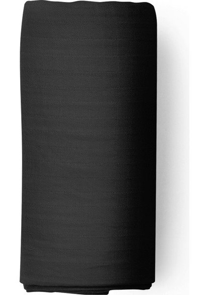 %100 Pamuklu Koyu Antrasit Siyah 120X200+50X70 Tek Kişilik Lastikli Çarşaf Takımı