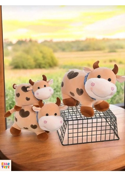 Kalpli Sevimli Inek 30 cm Peluş Uyku Arkadaşı ve Oyuncak Hediyelik modelleri