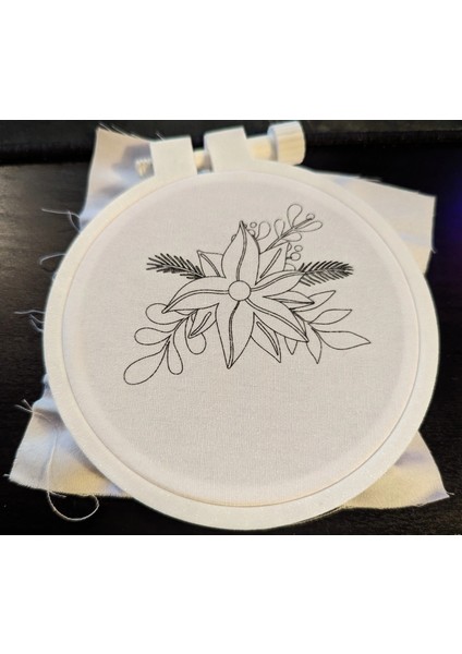 Nakış Kasnağı, Kasnak 7,5 cm Beyaz 4489960-75 3D