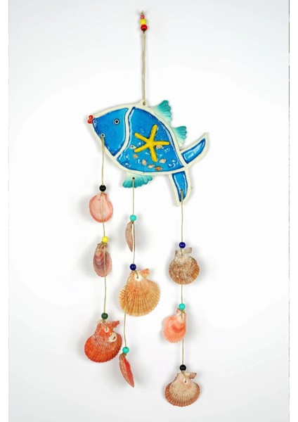 Deniz Kabuklu Polyester Balık Duvar Süsü fiyatları