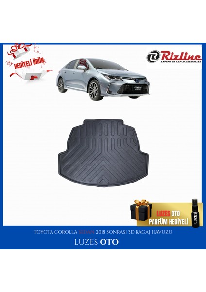 Toyota Corolla Sedan 3D Bagaj Havuzu 2024 Model Uyumlu