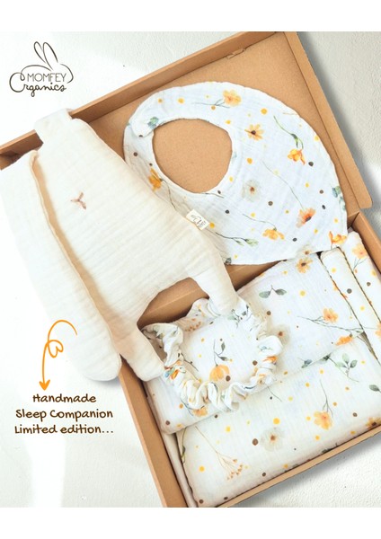 Daisy Dream Yenidoğan Müslin Hediye Kutusu Emzirme Örtüsü Önlük Müslin Battaniye