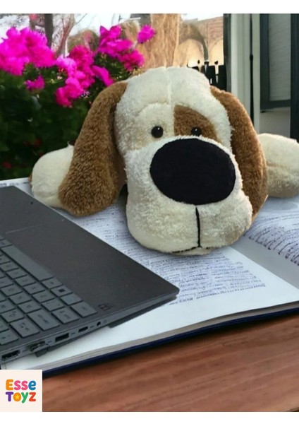 75 Cm Ekru Yatan Sevimli Peluş Köpek & Uyku Arkadaşı & Oyuncak fiyatları